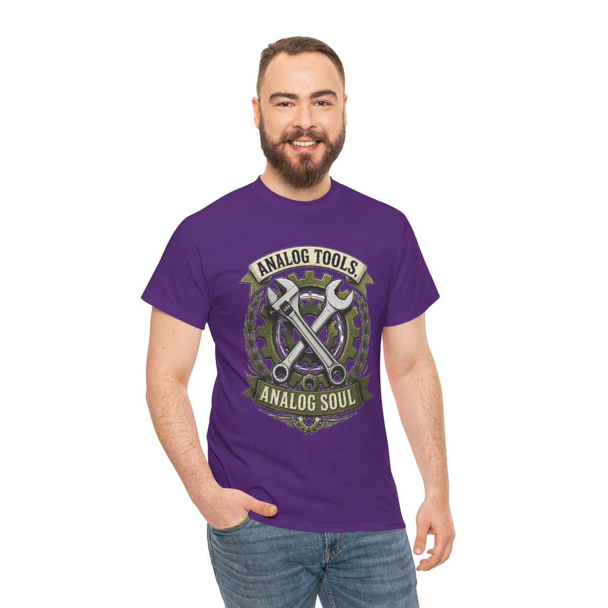 Analog Tools Analog Soul Tee — Vintage Mechanic Gear T-Shirt
