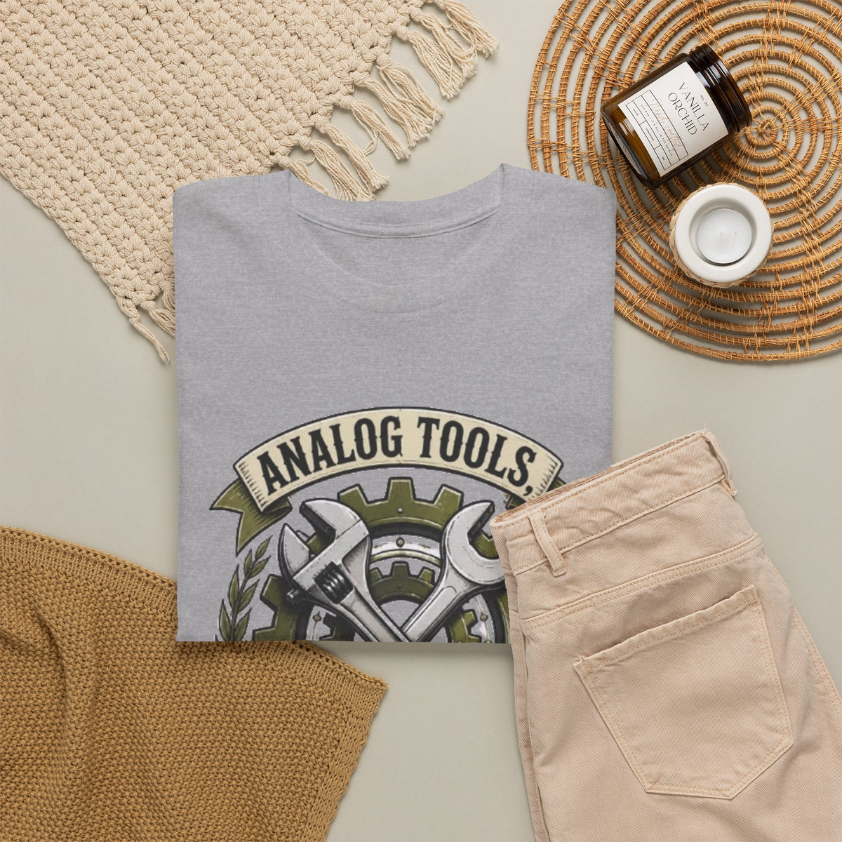 Analog Tools Analog Soul Tee — Vintage Mechanic Gear T-Shirt