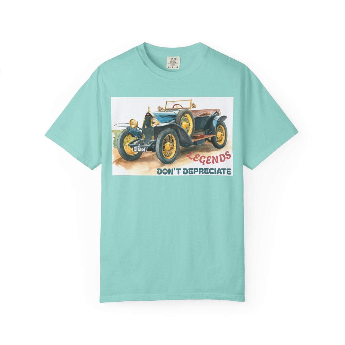 Vintage Car T‑Shirt — “Legends Don’t Depreciate” Classic Auto Graphic Tee