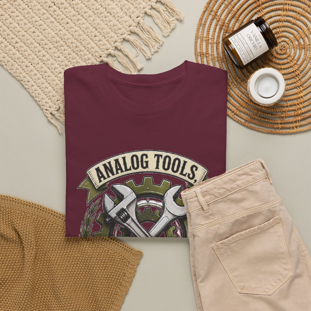 Analog Tools Analog Soul Tee — Vintage Mechanic Gear T-Shirt