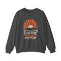 Classic Car Sweatshirt - "Classic Iron Never Dies" Retro Muscle Car Crewneck