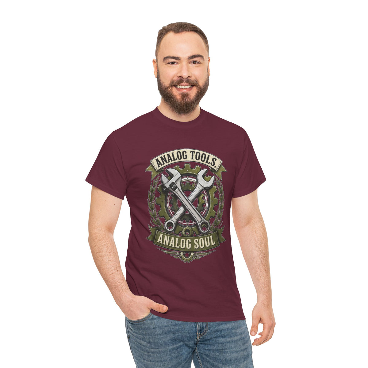 Analog Tools Analog Soul Tee — Vintage Mechanic Gear T-Shirt