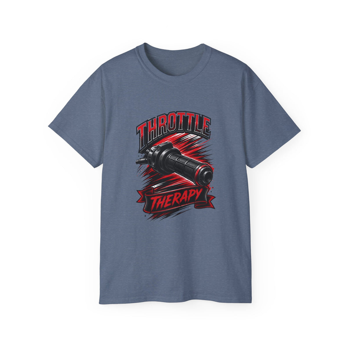 Throttle Therapy Tee – Motorcycle Spark Plug Racing T‑Shirt