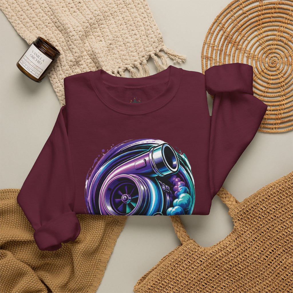 Crewneck Sweatshirt — Turbo Vibes Only Performance Graphic