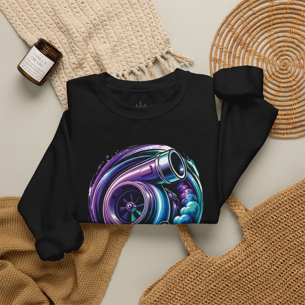 Crewneck Sweatshirt — Turbo Vibes Only Performance Graphic