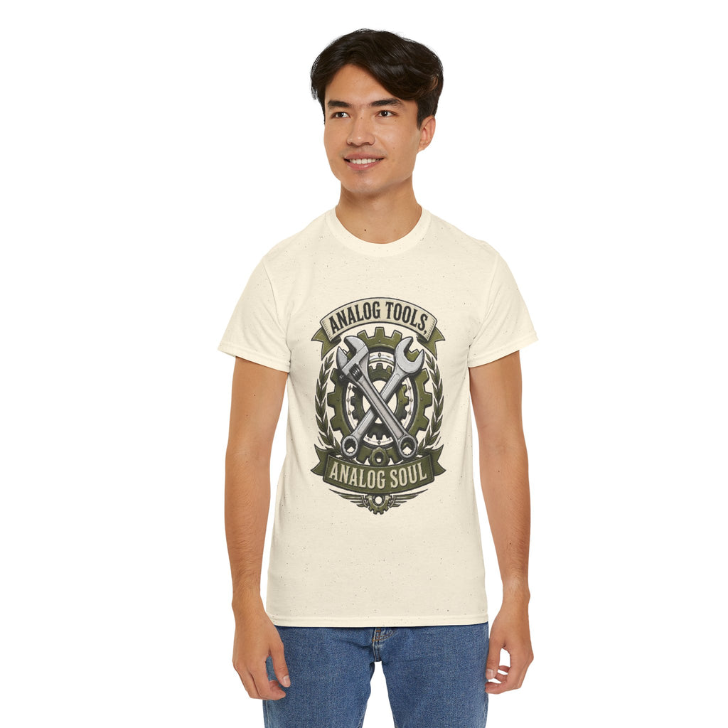 Analog Tools Analog Soul Tee — Vintage Mechanic Gear T-Shirt