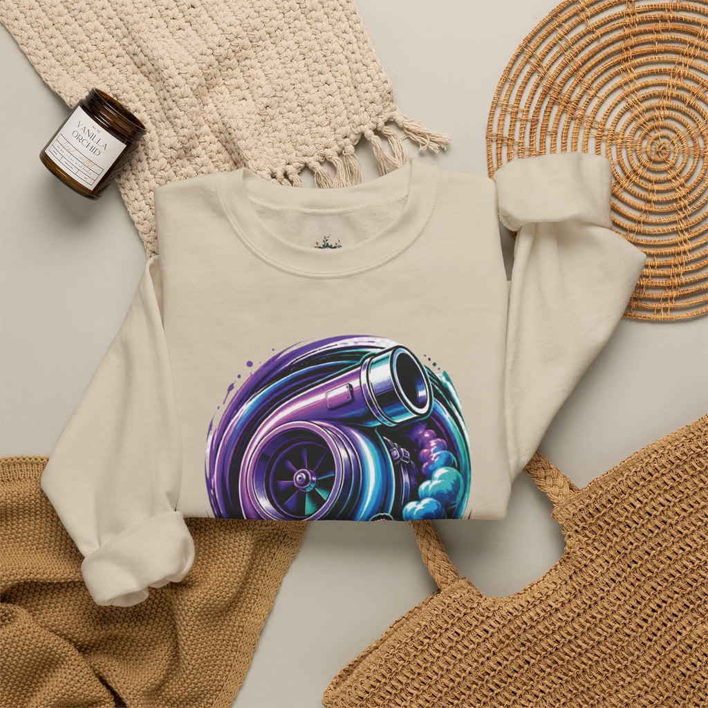 Crewneck Sweatshirt — Turbo Vibes Only Performance Graphic