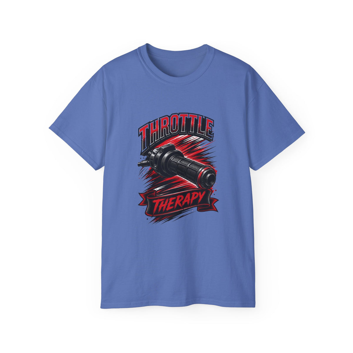 Throttle Therapy Tee – Motorcycle Spark Plug Racing T‑Shirt
