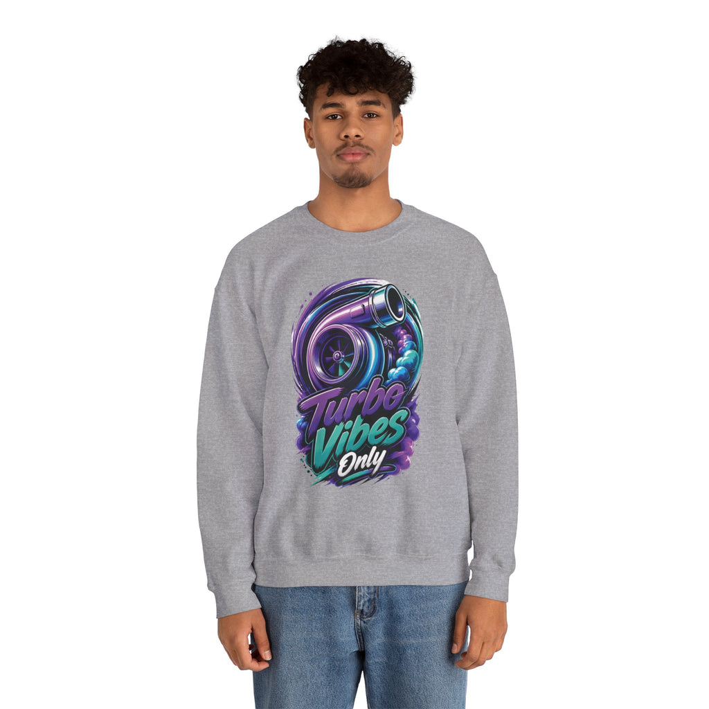 Crewneck Sweatshirt — Turbo Vibes Only Performance Graphic