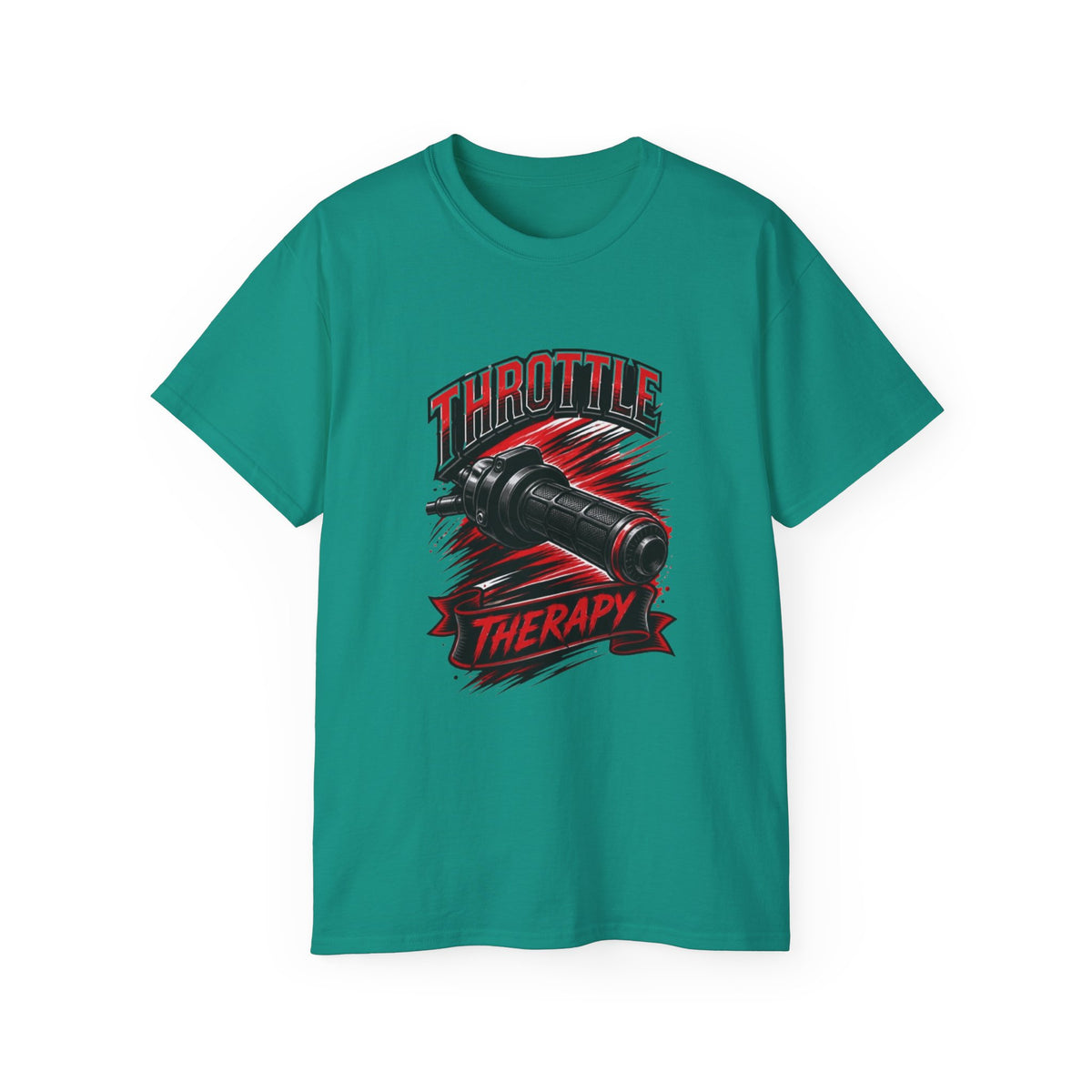 Throttle Therapy Tee – Motorcycle Spark Plug Racing T‑Shirt