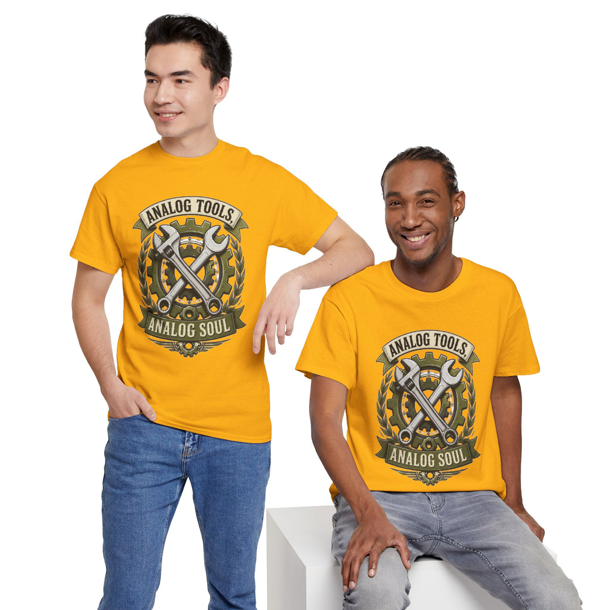 Analog Tools Analog Soul Tee — Vintage Mechanic Gear T-Shirt