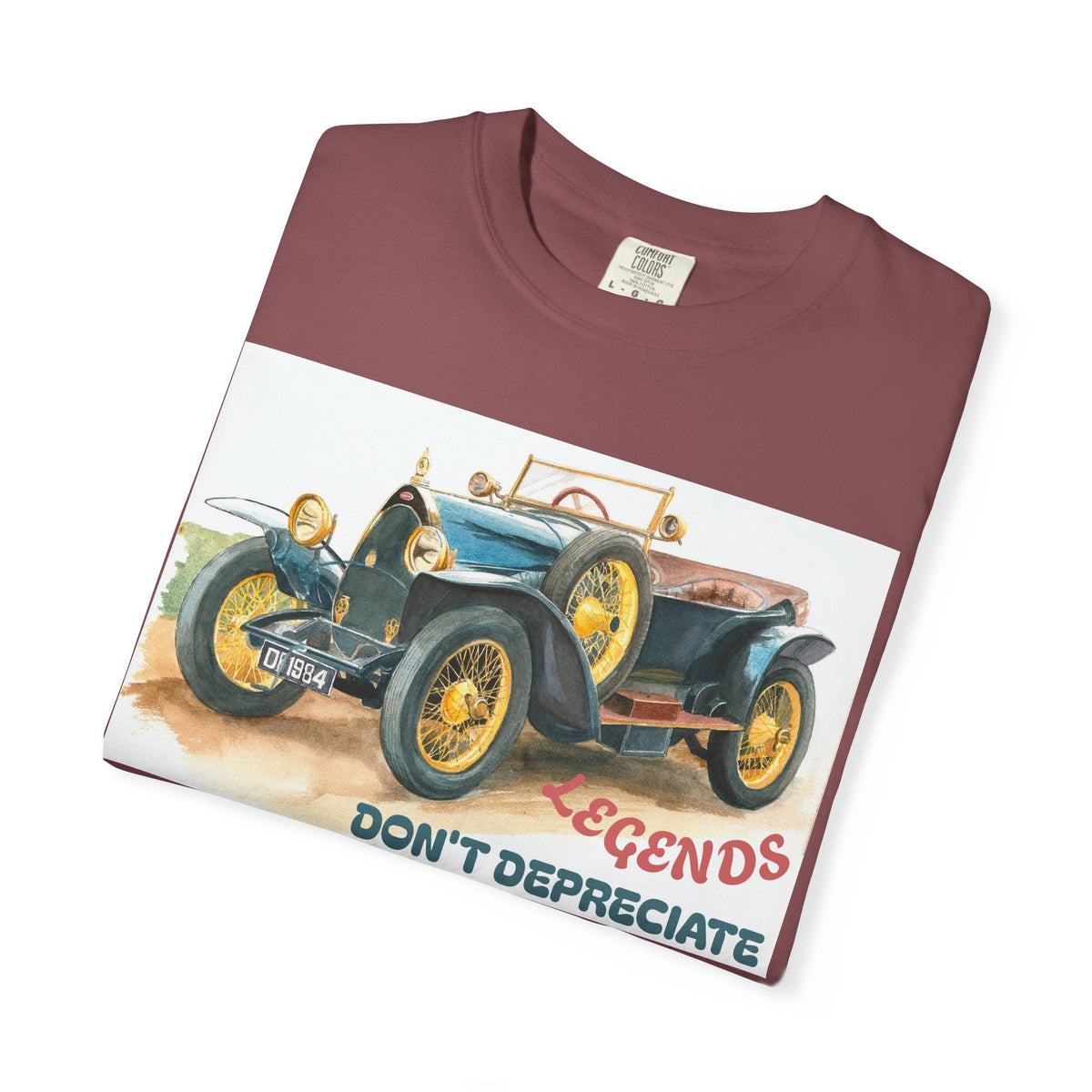Vintage Car T‑Shirt — “Legends Don’t Depreciate” Classic Auto Graphic Tee