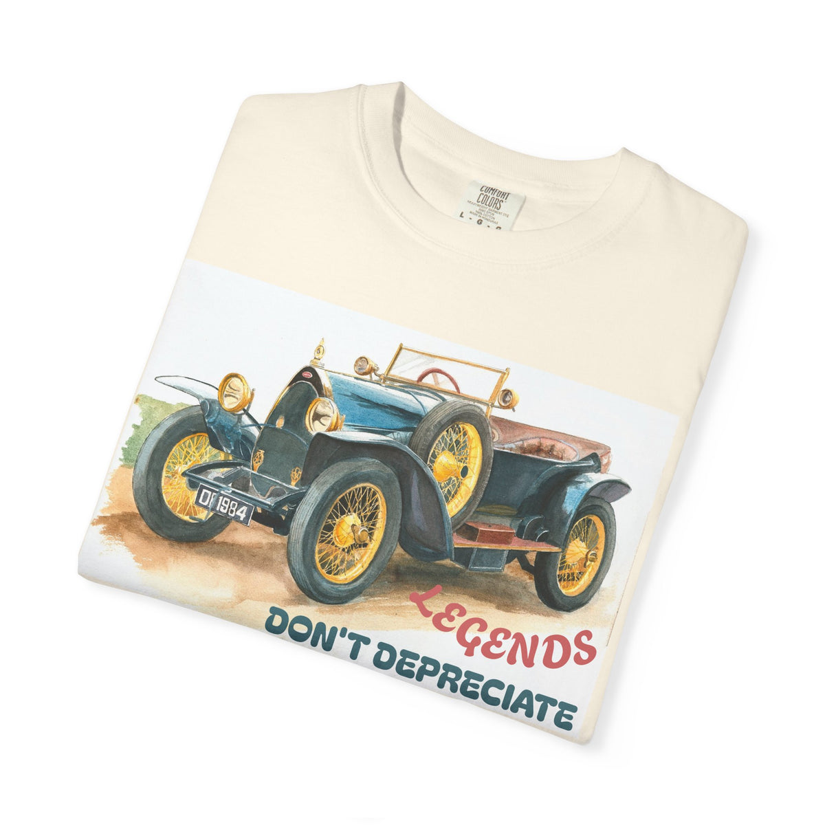 Vintage Car T‑Shirt — “Legends Don’t Depreciate” Classic Auto Graphic Tee