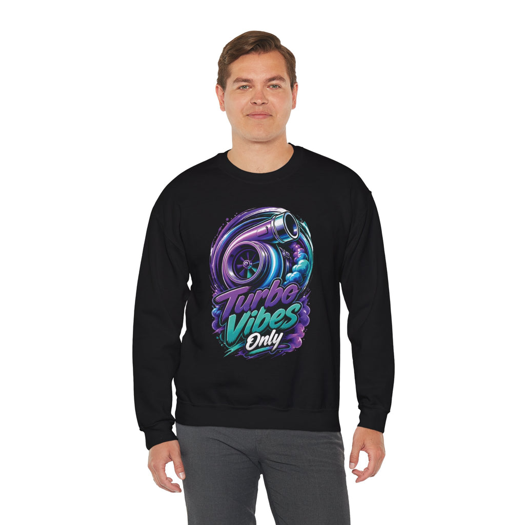 Crewneck Sweatshirt — Turbo Vibes Only Performance Graphic