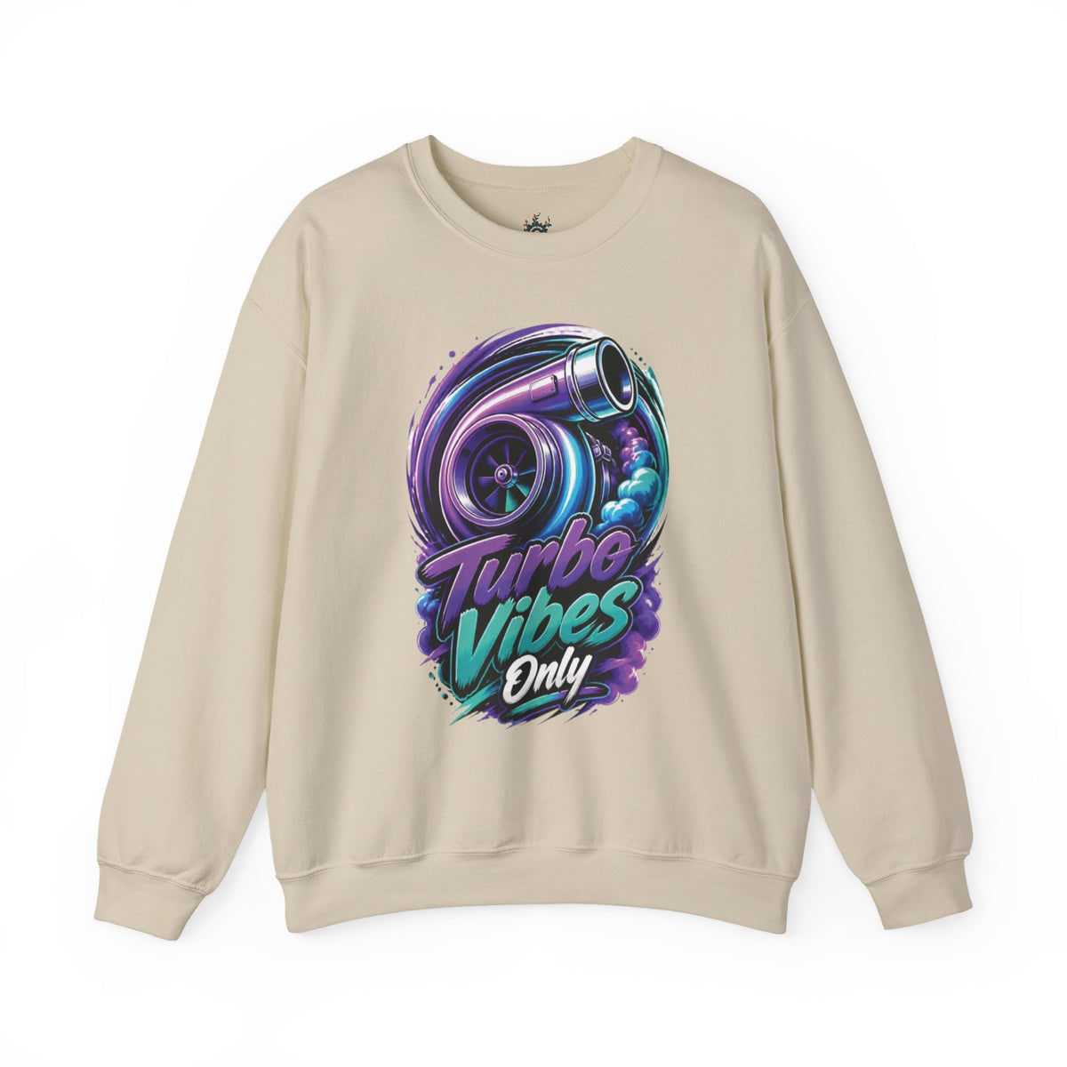 Crewneck Sweatshirt — Turbo Vibes Only Performance Graphic