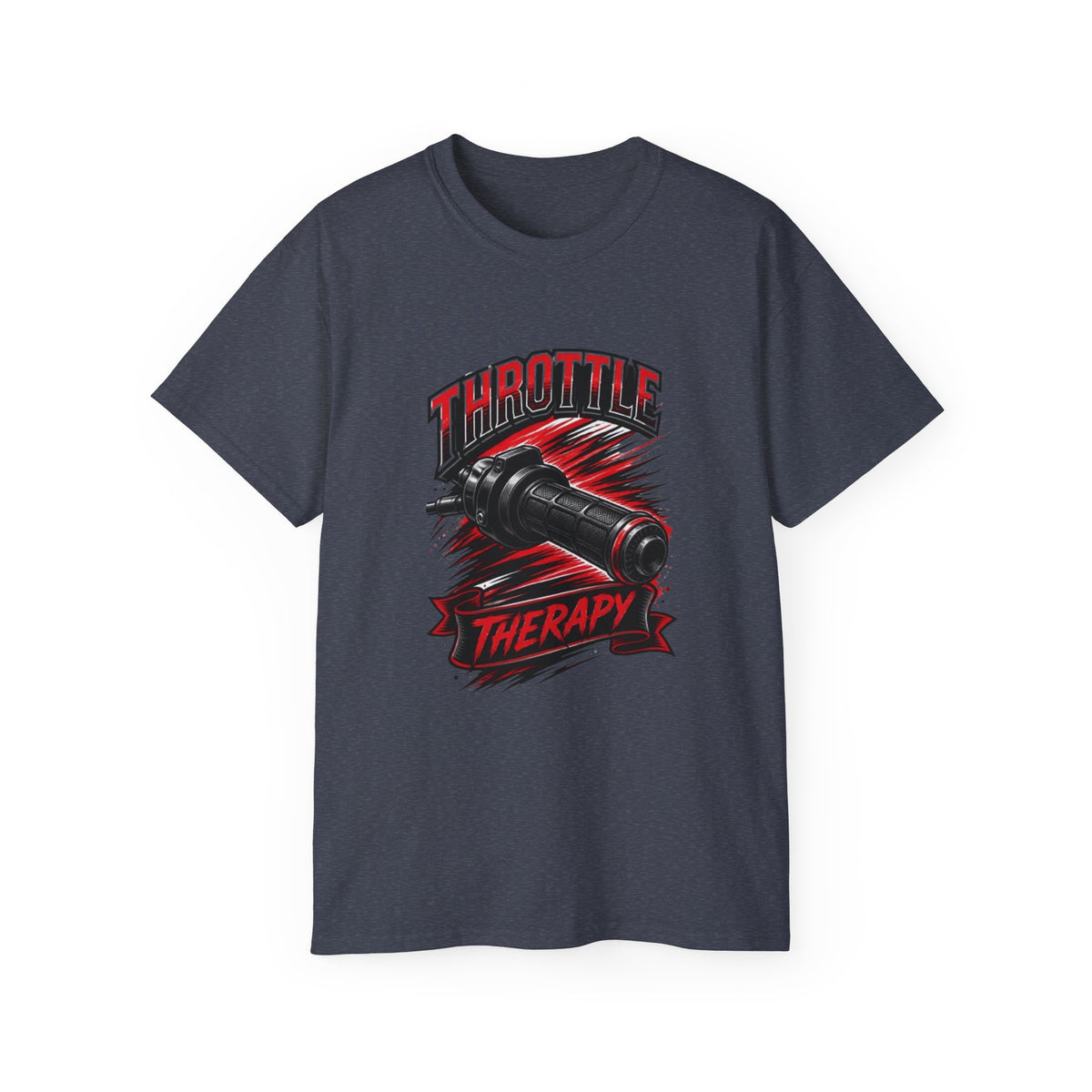 Throttle Therapy Tee – Motorcycle Spark Plug Racing T‑Shirt