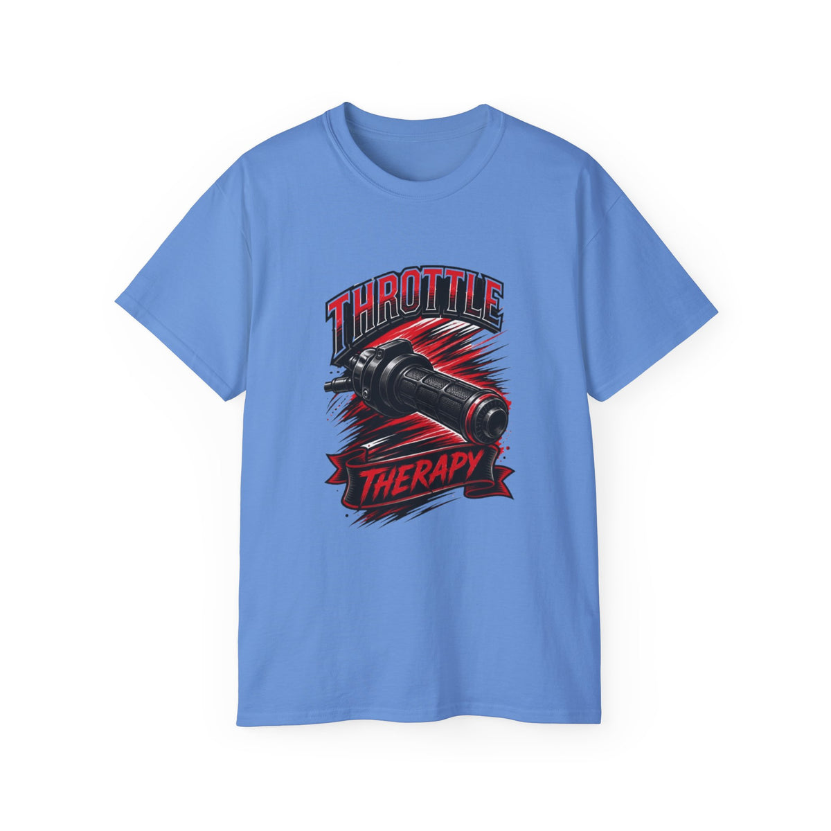 Throttle Therapy Tee – Motorcycle Spark Plug Racing T‑Shirt