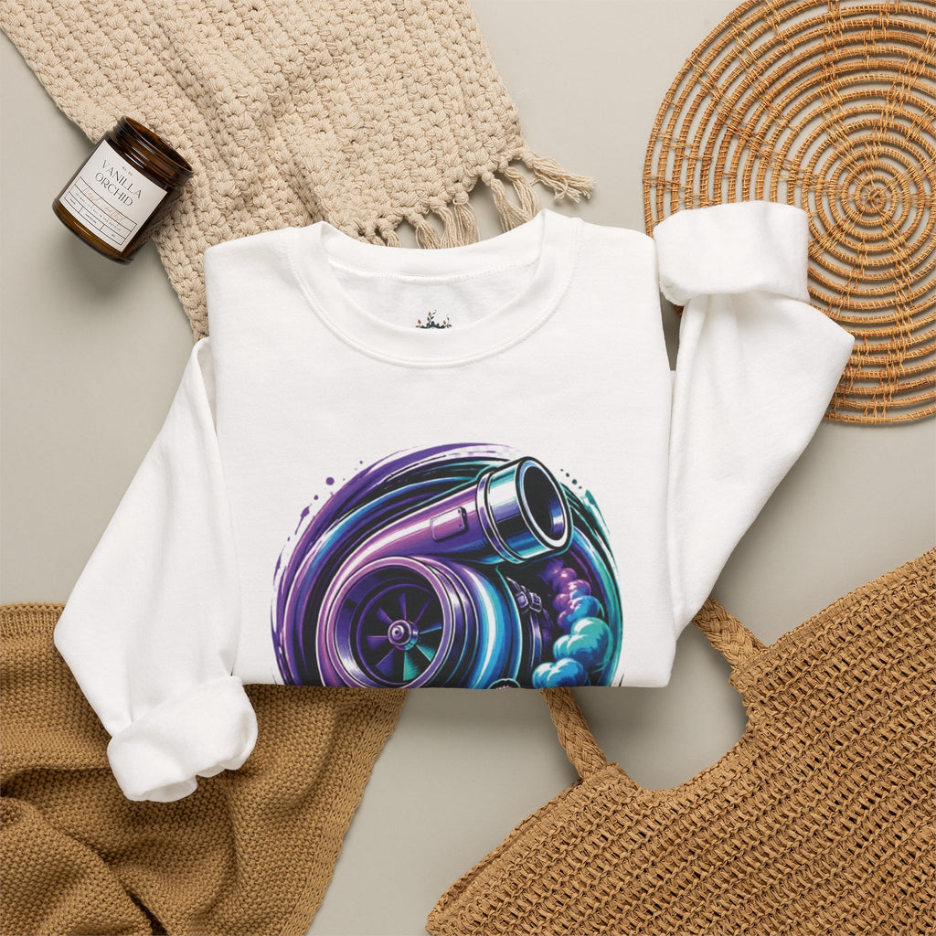 Crewneck Sweatshirt — Turbo Vibes Only Performance Graphic