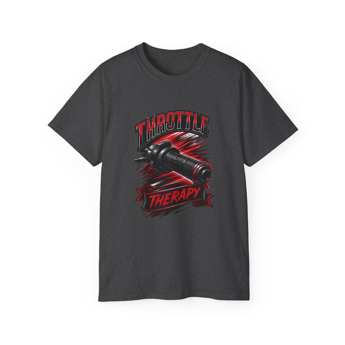 Throttle Therapy Tee – Motorcycle Spark Plug Racing T‑Shirt