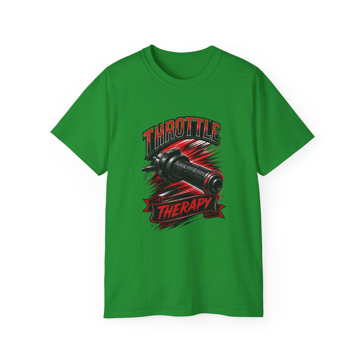 Throttle Therapy Tee – Motorcycle Spark Plug Racing T‑Shirt