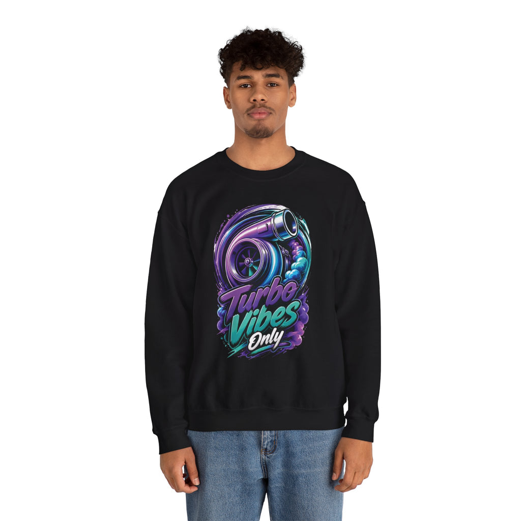 Crewneck Sweatshirt — Turbo Vibes Only Performance Graphic
