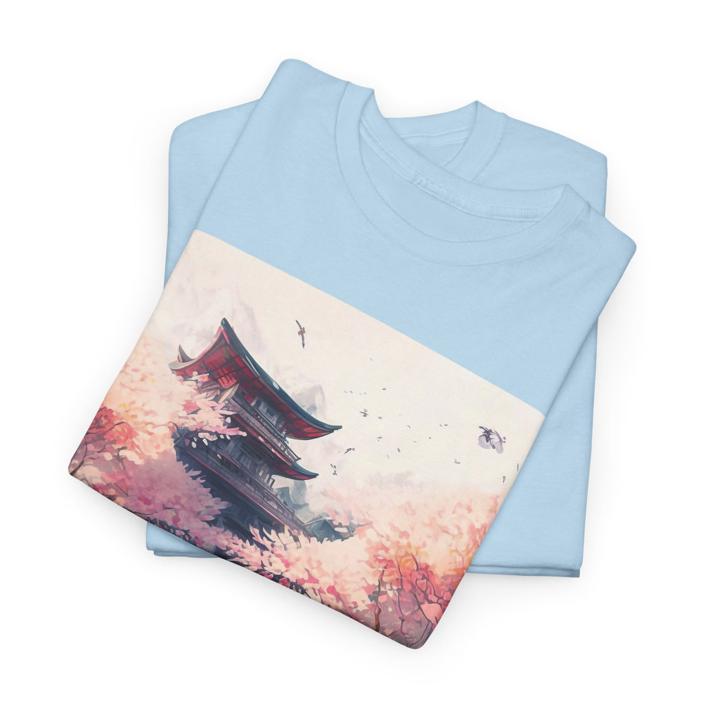Sakura Drift Retro Sports Car Tee — Cherry Blossom JDM Graphic T-Shirt