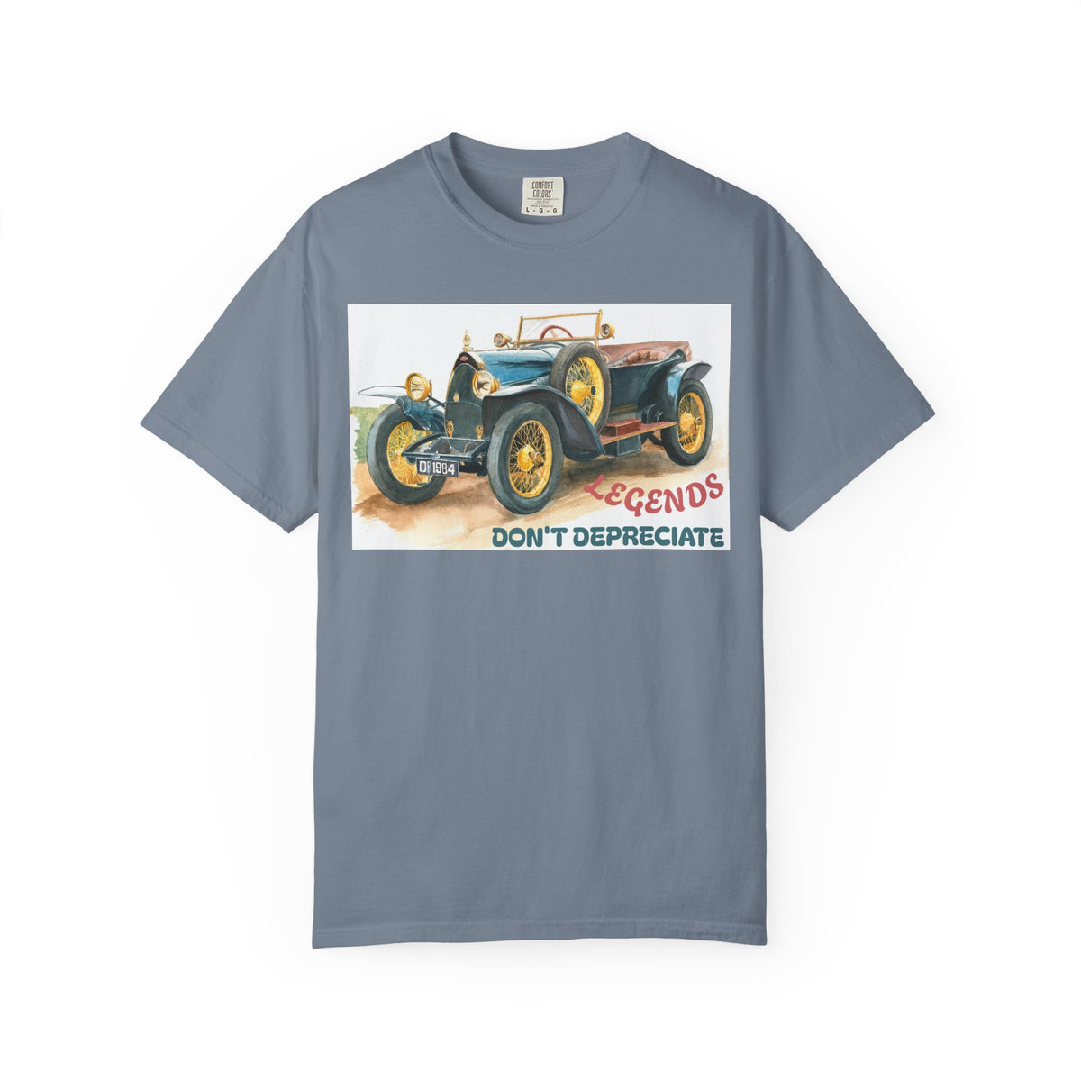 Vintage Car T‑Shirt — “Legends Don’t Depreciate” Classic Auto Graphic Tee
