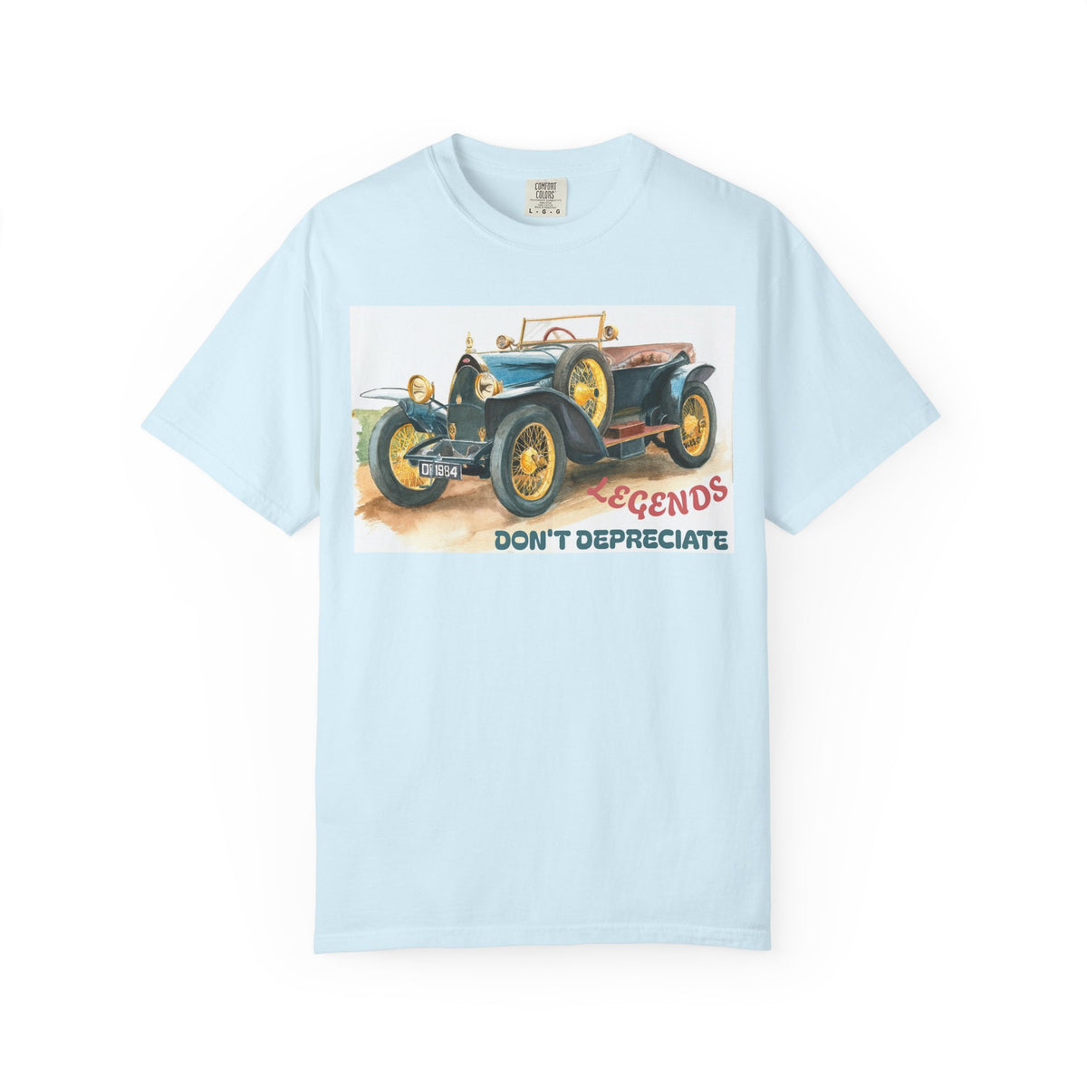 Vintage Car T‑Shirt — “Legends Don’t Depreciate” Classic Auto Graphic Tee