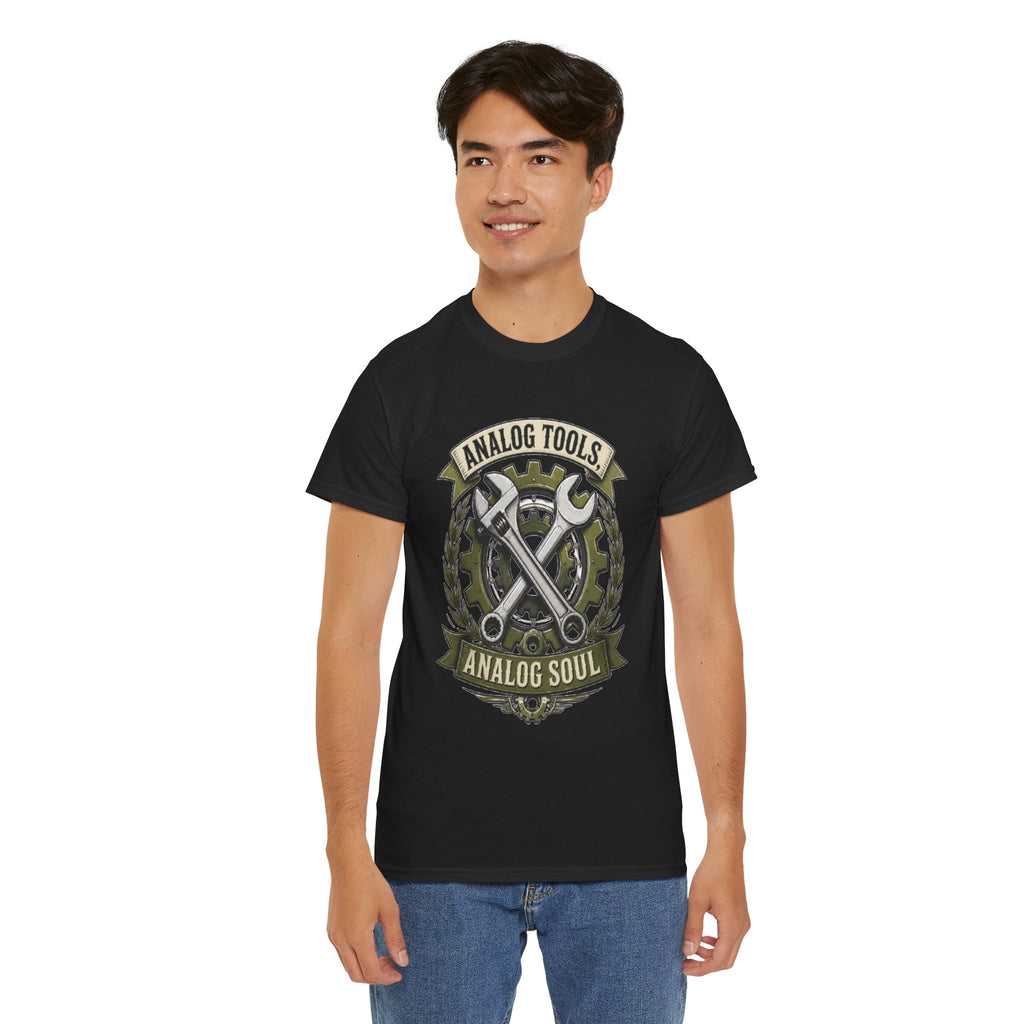 Analog Tools Analog Soul Tee — Vintage Mechanic Gear T-Shirt
