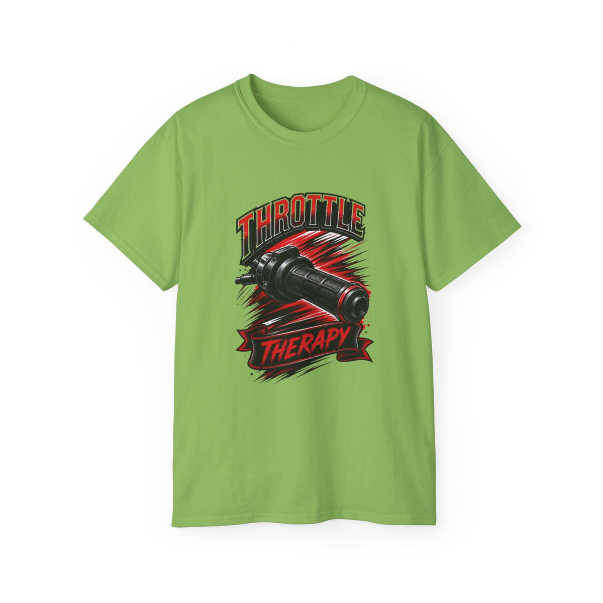 Throttle Therapy Tee – Motorcycle Spark Plug Racing T‑Shirt