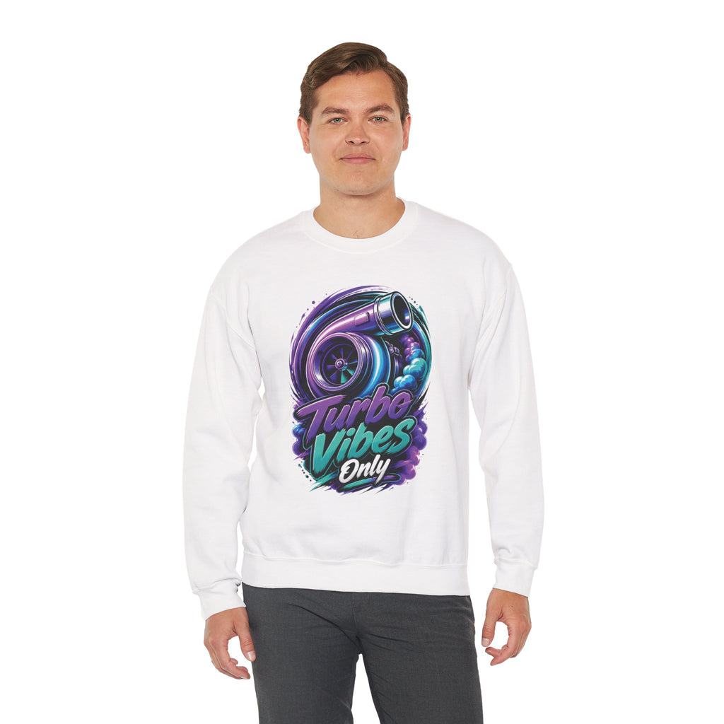 Crewneck Sweatshirt — Turbo Vibes Only Performance Graphic