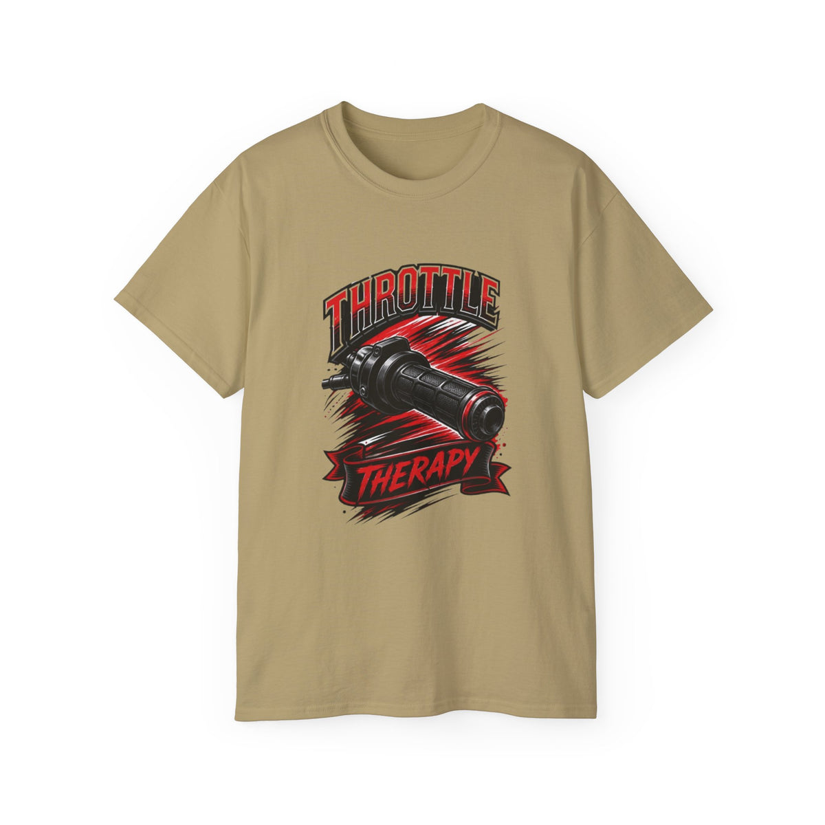 Throttle Therapy Tee – Motorcycle Spark Plug Racing T‑Shirt