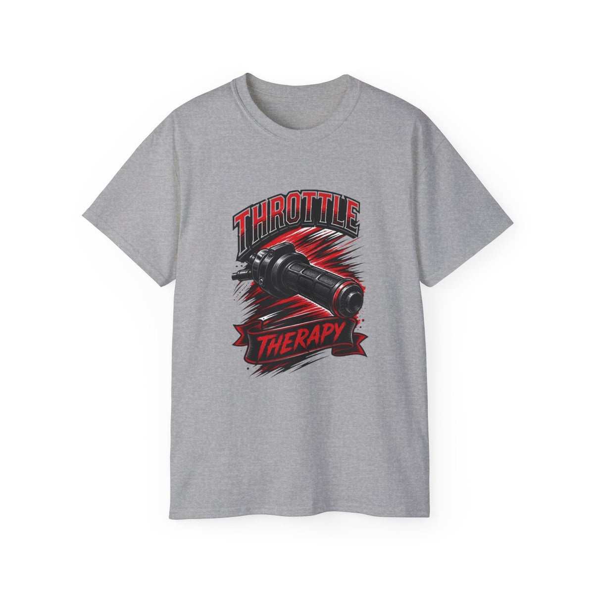 Throttle Therapy Tee – Motorcycle Spark Plug Racing T‑Shirt