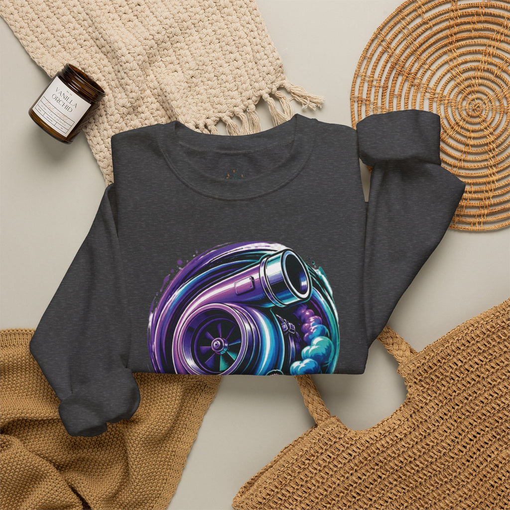 Crewneck Sweatshirt — Turbo Vibes Only Performance Graphic
