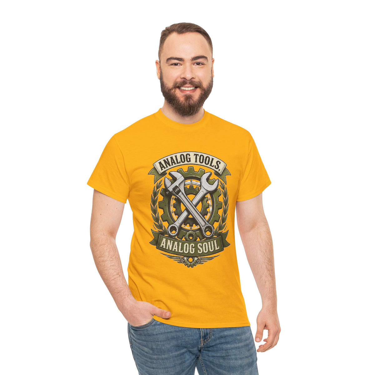 Analog Tools Analog Soul Tee — Vintage Mechanic Gear T-Shirt