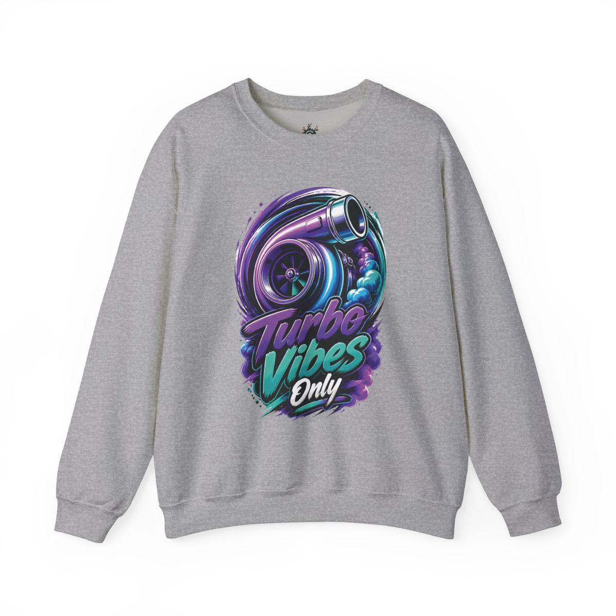 Crewneck Sweatshirt — Turbo Vibes Only Performance Graphic